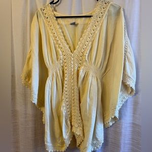 2/$10 Yellow Cover up OR top